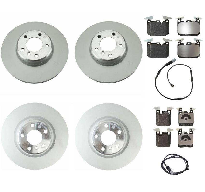 BMW Brake Kit - Pads and Rotors Front &  Rear (340mm/345mm)